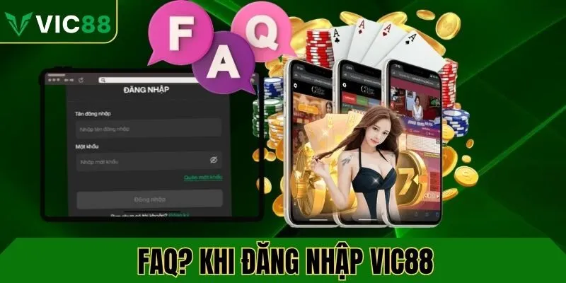 FAQ? Khi thực hiện đăng nhập VIC88