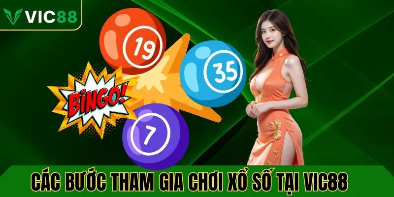 Các bước để tham gia chơi xổ số VIC88